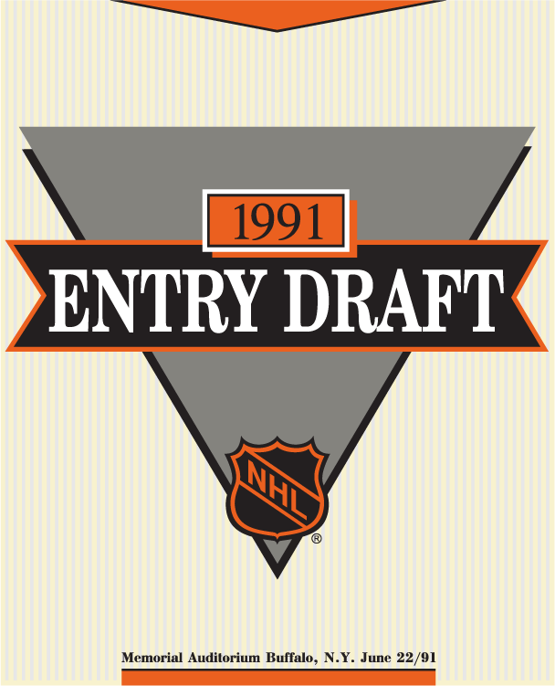 NHL Draft 1990-1991 Logo vinyl decal